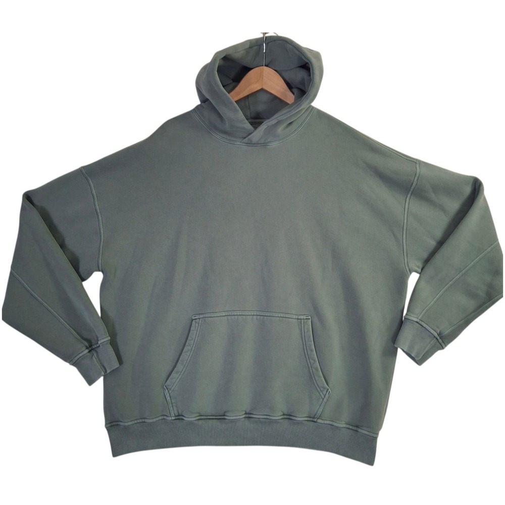 Abercrombie & Fitch Soft AF Essentials Hoodie XL Sage Green Oversized Sweatshirt